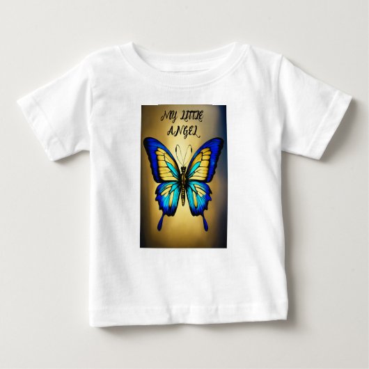 Nature's Grace: Lifelike Butterflies Baby T-shirt (Vorderseite)