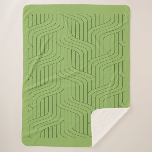 Nature's Green Geometric Lines  Sherpadecke (Vorderseite)