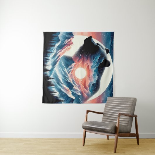 Natures Guardian Wandteppich (Beispiel (Horizontal))