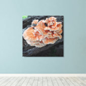 Natures Hühnchen aus dem Wald genießbaren Pilz Leinwanddruck (Insitu (Holzboden))