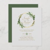 Natures Liebe Greenery Wreath Wedding (Vorne/Hinten)