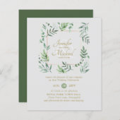 Natures Liebe Greenery Wreath Wedding (Vorne/Hinten)