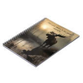 Nature's Majesty: Elche im Daybreak Notebook Notizblock (Linke Seite)