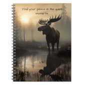 Nature's Majesty: Elche im Daybreak Notebook Notizblock (Vorderseite)
