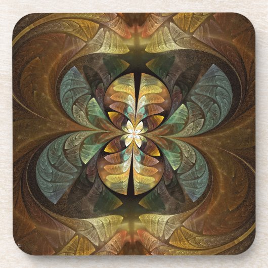 Natures Matrix Bumble Bee Abstrakt Getränkeuntersetzer (Vorderseite)