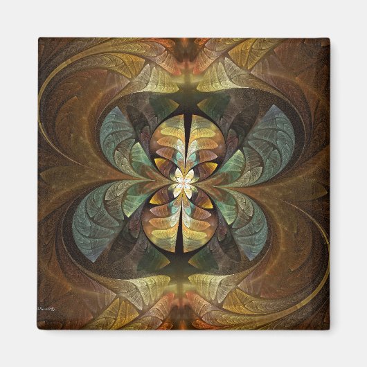 Natures Matrix Bumble Bee Abstrakt Magnet (Vorne)
