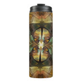 Natures Matrix Bumble Bee Abstrakt Thermosbecher (Vorderseite)