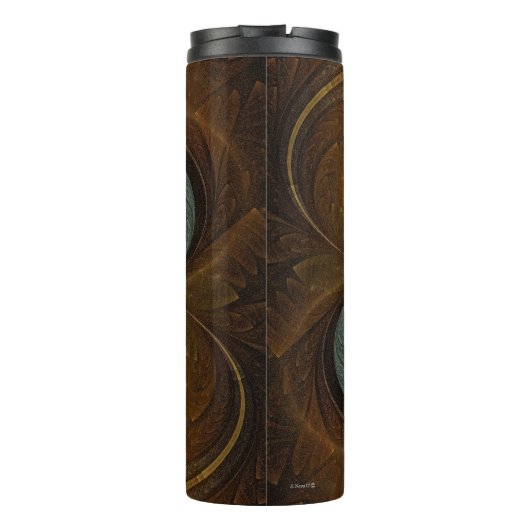 Natures Matrix Bumble Bee Abstrakt Thermosbecher (Rückseite)