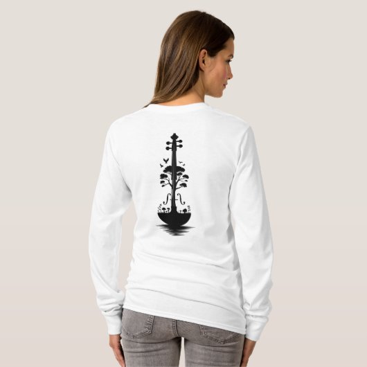 "Nature's Melody" T-Shirt (Schwarz voll)