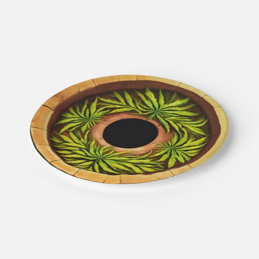 Nature's Palette: Designed Paper Tellers Pappteller (Schrägansicht)