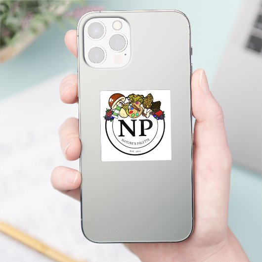 Nature's Palette Mini Vinyl Sticker (Telefon)
