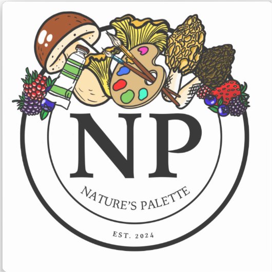 Nature's Palette Mini Vinyl Sticker (Vorderseite)