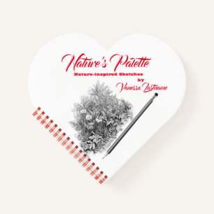 Nature's Palette Nature Sketchbook Personalization Notizblock