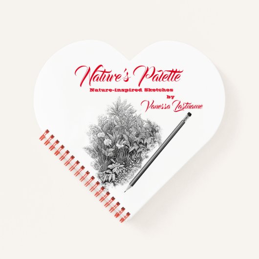 Nature's Palette Nature Sketchbook Personalization Notizblock (Vorderseite)
