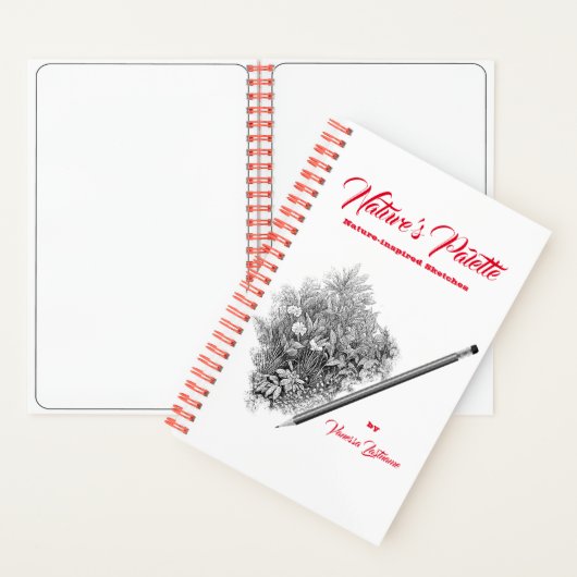 Nature's Palette Nature Sketchbook Personalization Notizblock (Innen)