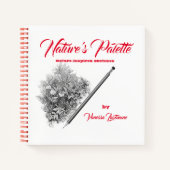 Nature's Palette Nature Sketchbook Personalization Notizblock (Vorderseite)