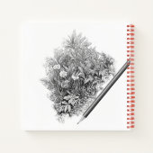 Nature's Palette Nature Sketchbook Personalization Notizblock (Rückseite)
