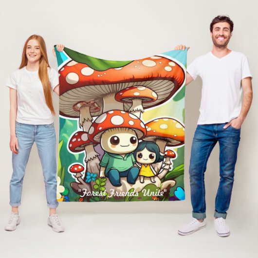 "Nature's Playful Side" Fleecedecke (Beispiel)