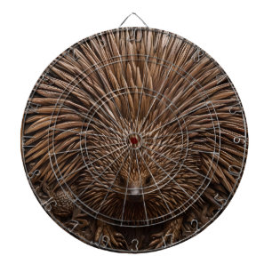 Nature's Quill: Das australische Echidna in Holz, Dartscheibe