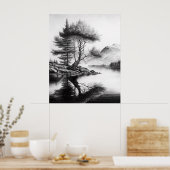 Nature's Reflections Sketch Poster (Küche)