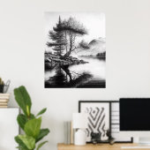 Nature's Reflections Sketch Poster (Heimbüro)