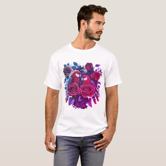 Nature's Rose Liebe - Elegante Herzstücke: T-Shirt (Vorne ganz)