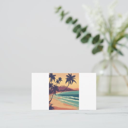 Nature's Serenity Canvas Print - ruhige Landschaft Visitenkarte (Stehend Vorderseite)