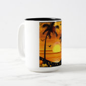 Nature's Serenity Canvas Print - ruhige Landschaft Zweifarbige Tasse (Vorderseite Links)