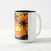 Nature's Serenity Canvas Print - ruhige Landschaft Zweifarbige Tasse (VorderseiteRechts)