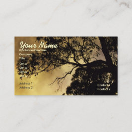 Nature's Silhouette Dusk BUSINESS Card Visitenkarte