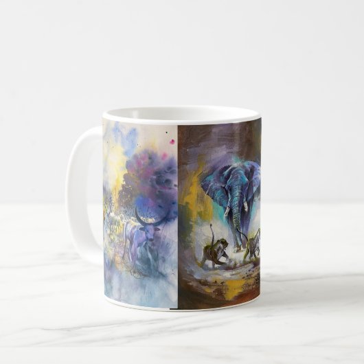 Nature's Sip: Embrace the Wild Kaffeetasse (Vorderseite Links)