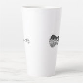Nature's Song: Forest Landscape Gitarre Art Milchtasse (Vorderseite)