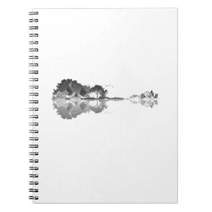 Nature's Song: Forest Landscape Gitarre Art Notizblock