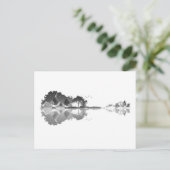Nature's Song: Forest Landscape Gitarre Art Postkarte (Stehend Vorderseite)