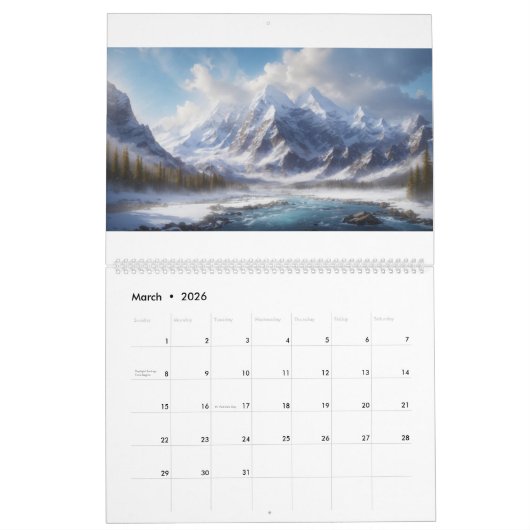 "Nature's Symphony - An Ode to Serenity" Kalender (Mär 2026)