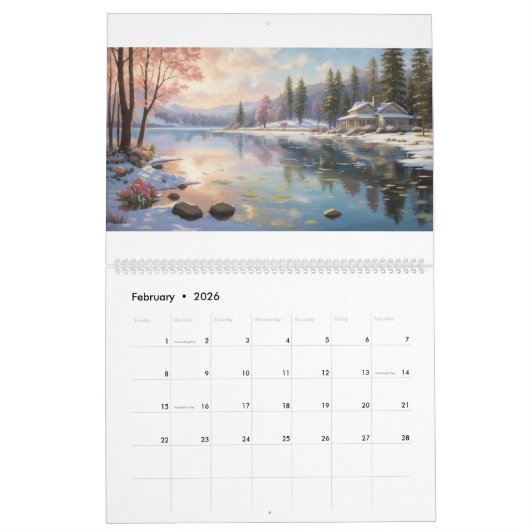 "Nature's Symphony - An Ode to Serenity" Kalender (Feb 2026)