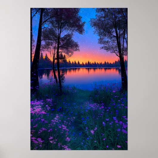 Nature's Symphony, Starlit Night Poster (Vorne)