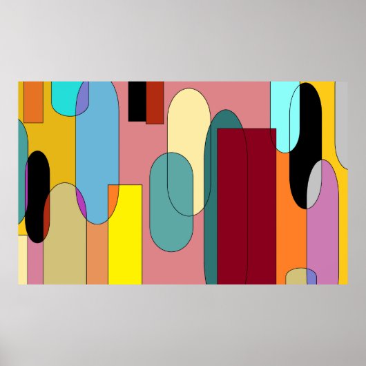 Nature's Symphony - Tranquil Waterfall Poster (Vorne)