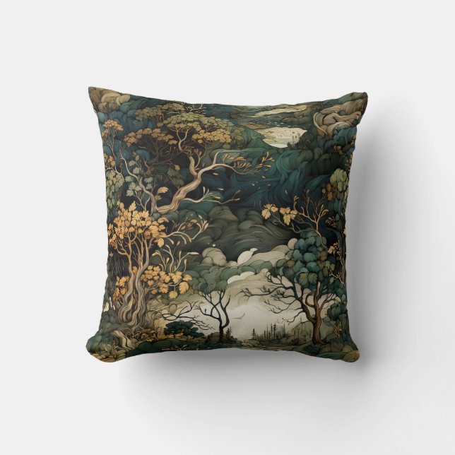Nature's Tapestry Throw Kissen (Vorderseite)