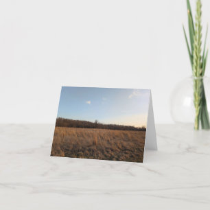 Nature's Touch - Blank Greeting & Dankeschön Card Dankeskarte