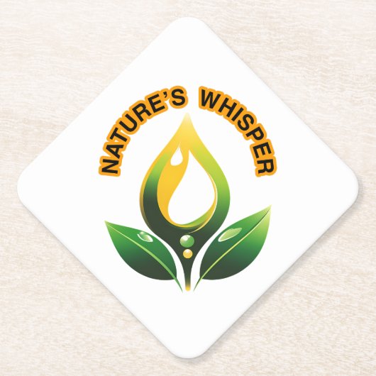 „Nature's Whisper“ höre genau hin, beginne mit Sti Untersetzer (Vorderseite)