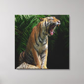 Nature's Wild Animals - Roaring Tiger Canvas Leinwanddruck (Vorderseite)