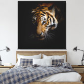 Nature's Wild Animals - Tiger Canvas Leinwanddruck (Insitu (Schlafzimmer))