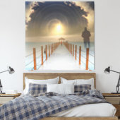 Naturestorm Canvas Print Leinwanddruck (Insitu (Schlafzimmer))
