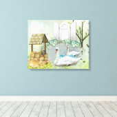 Natureummantelte Canvas Leinwanddruck (Insitu (Holzboden))