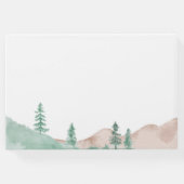 Naturewald Hochzeit Gästebuch (Rückseite)