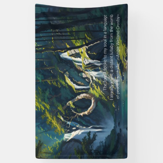 Naturewald YOGA Versteckte Text Reiki Master Quote Banner (Vertikal)