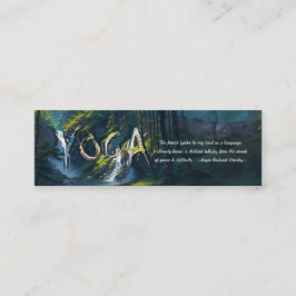 Naturewald YOGA Versteckte Text Reiki Master Quote Mini Visitenkarte