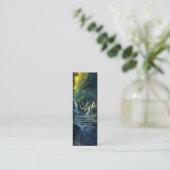 Naturewald YOGA Versteckte Text Reiki Master Quote Mini Visitenkarte (Stehend Vorderseite)