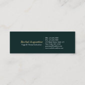 Naturewald YOGA Versteckte Text Reiki Master Quote Mini Visitenkarte (Rückseite)